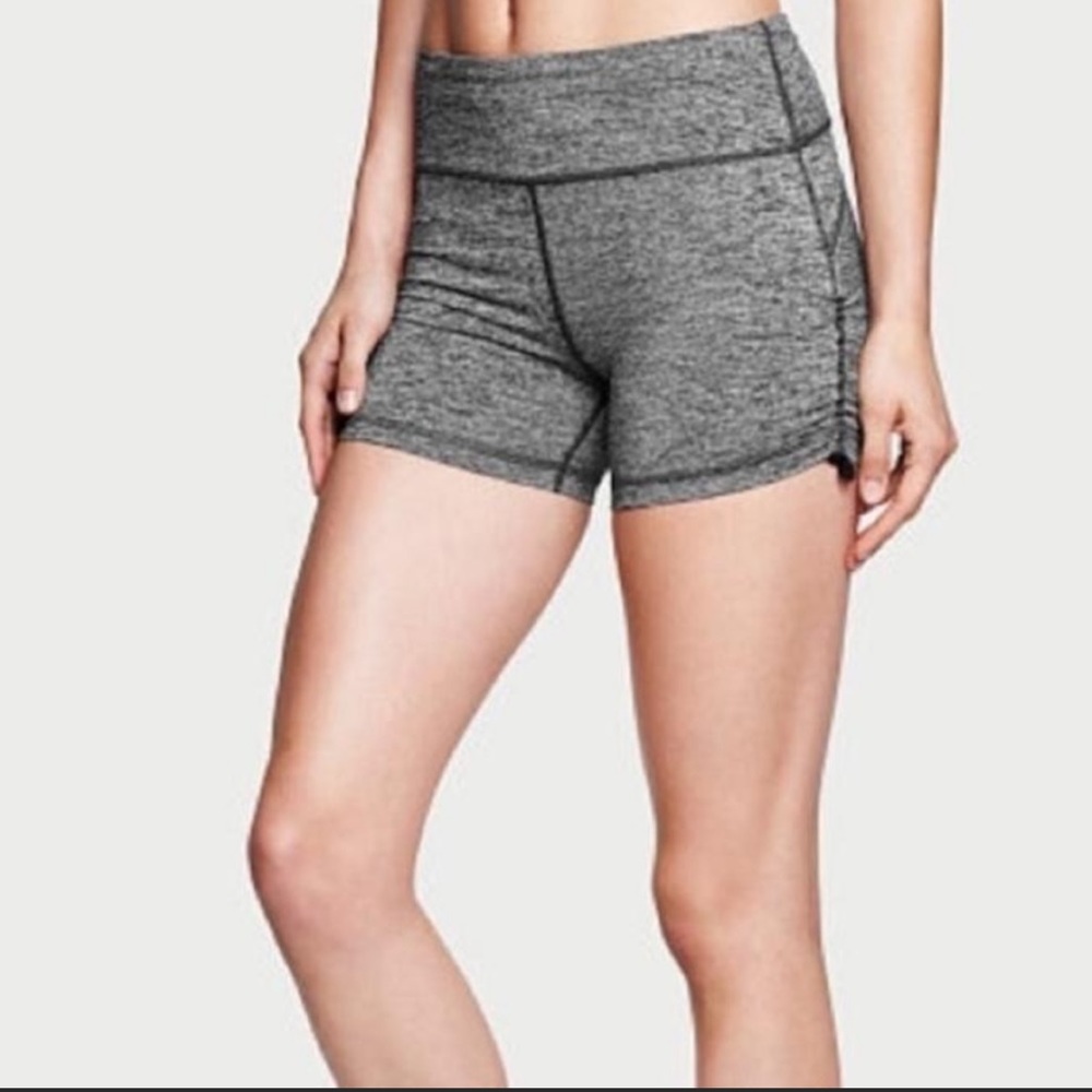 Victoria’s Secret Sport VSX Knockout Hot Short Bike Short in Marled Grey